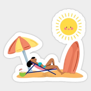 Beach Day 2 Sticker